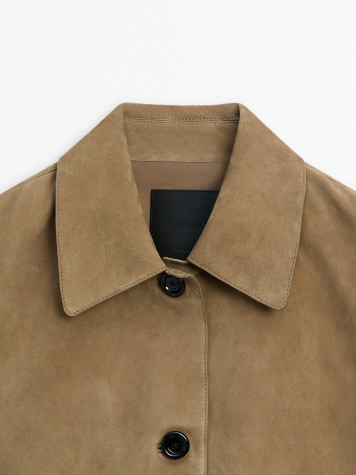 W&W Mode | Wildleder Cropped Jacke