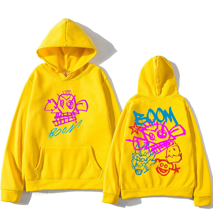 W&W Mode | Arcane Jinx Cartoon Langarm-Hoodie