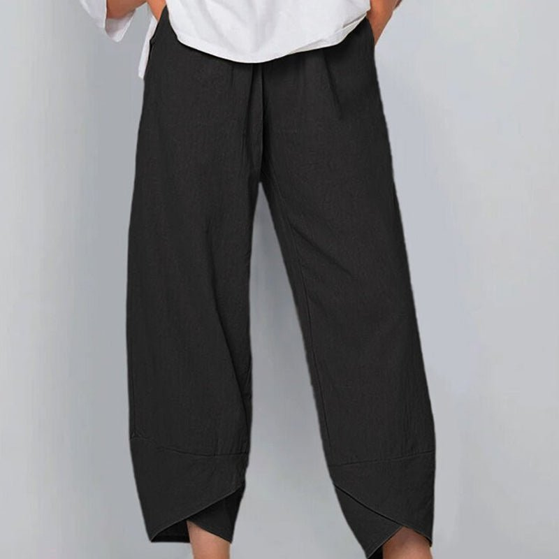 WW | Damenhose Leichte Baumwoll Und Leinen Damen Sommer Komfort