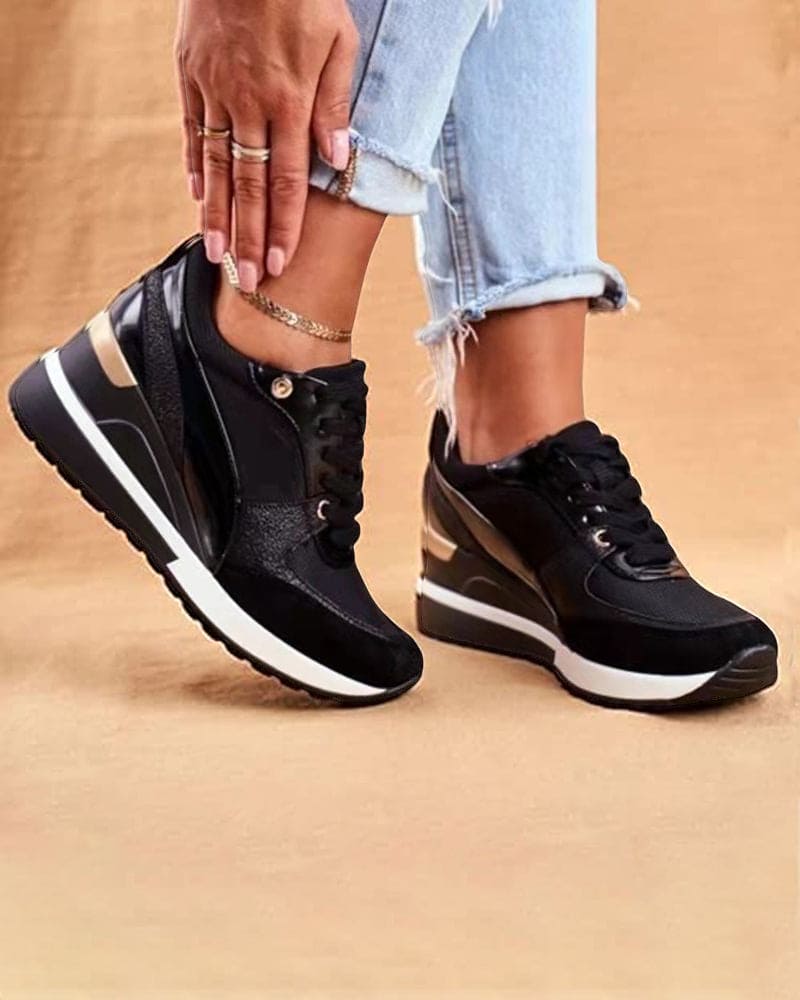 W&W Mode | Plattform Sneakers Mit Pailletten