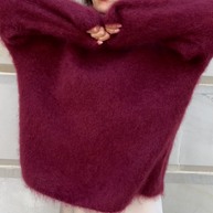 WW | Mohair Mischpullover mit Rundhalsausschnitt