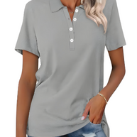 WW | Nachhaltiges Poloshirt Damen Polo Shirt Mit Kragen Und Knopfverschluss
