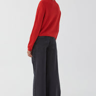 WW | Bunter Unifarbener Damen-Cardigan