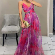 WW | Enchant My Love Print Maxi Kleid
