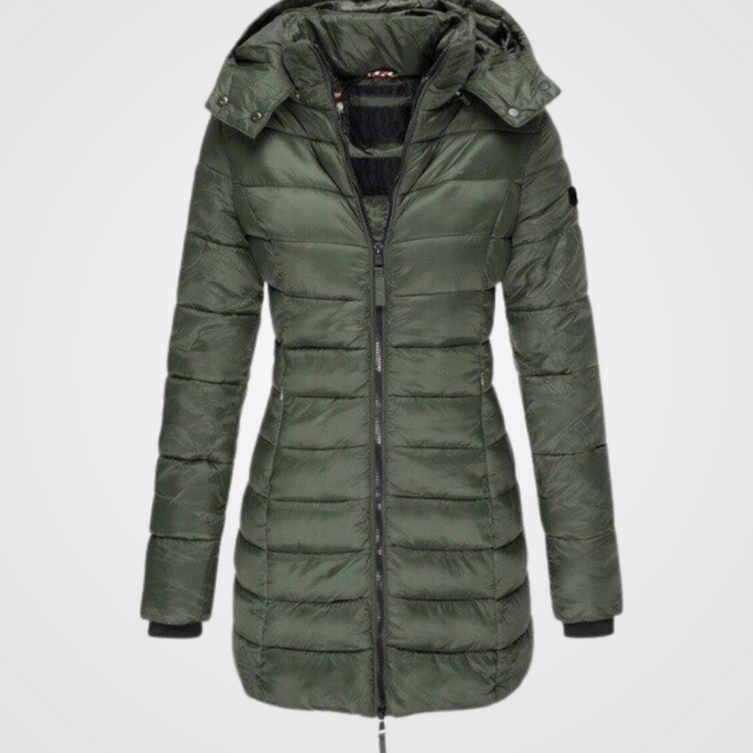 W&W Mode - Eleganter urbaner Stil Wintermantel für Damen mit Stehkragen