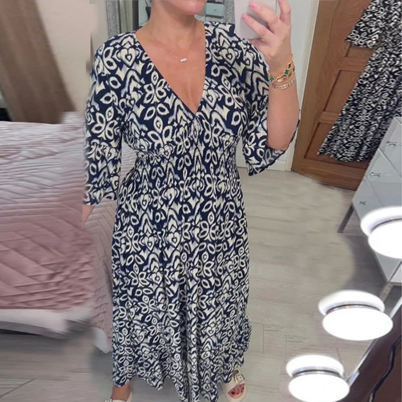 WW | Modische Damenkleid mit Print