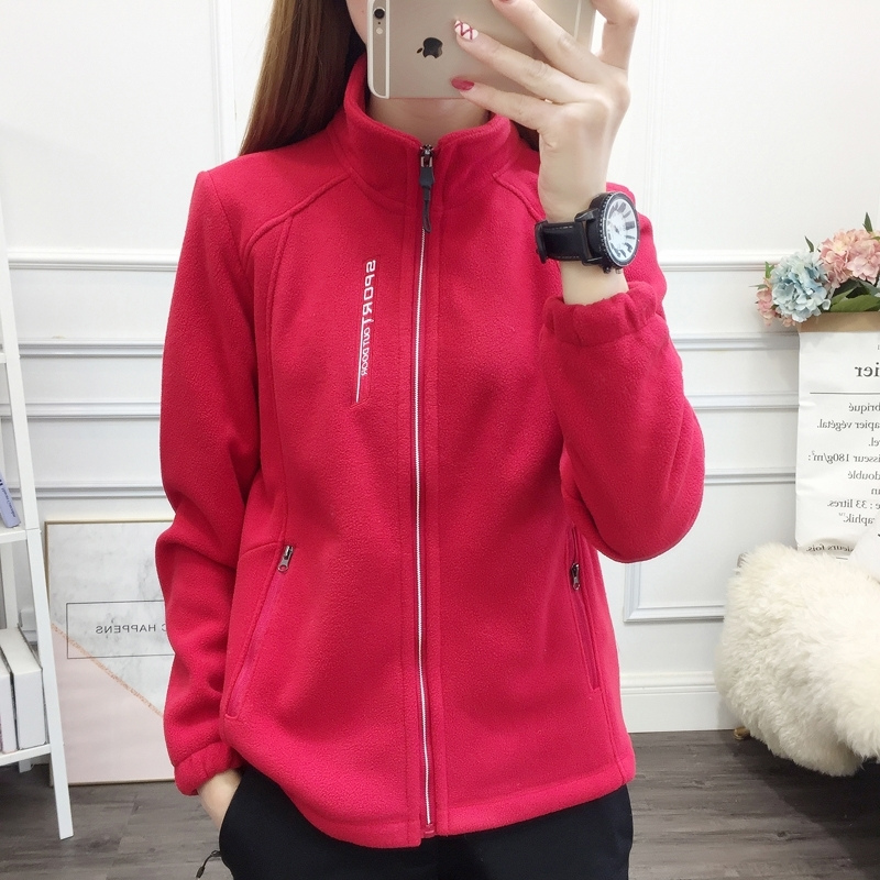 WW | Sportliches Fleece Weste Damen, Jacke mit Reißverschluss und Hohem Kragen
