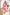 WW | Real Love Print Puffärmel Maxi Kleid
