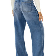 WW | Rosiedress Lässige Weite Beinhosen Aus Zerrissenem Denim