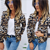 Bomberjacke mit Tierprint und bequemer Passform