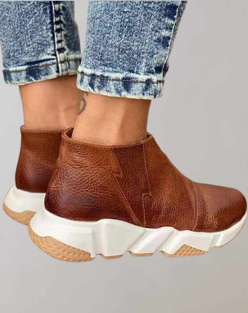 WW | Damen Plateau Stiefeletten Ortopedical