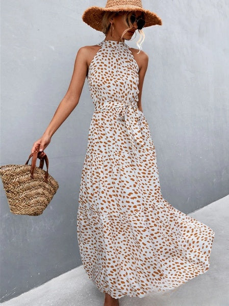 WW | Jumpsuit mit Halsband und Volant Polka-Druck, Bestseller