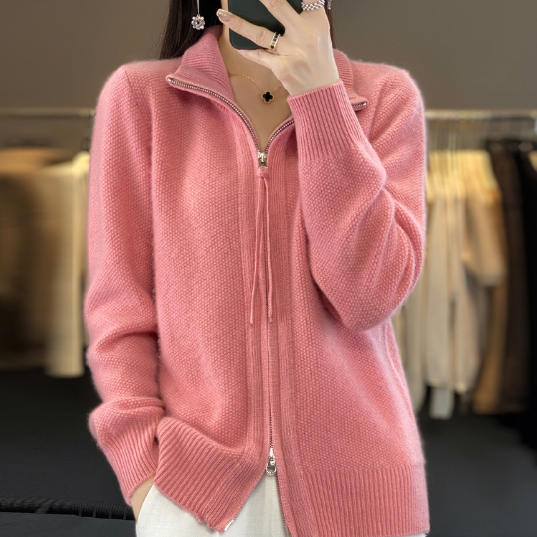 W&W Mode | Eleganter und bequemer Reißverschluss-Cardigan