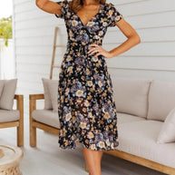 WW | Kleid in Midi Länge, Ideal Für Frühling Und Den Täglichen Gebrauch