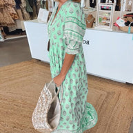WW | Bohemian Geschichtetes Maxi-Kleid für Damen