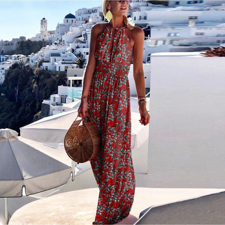 WW | Boho Maxikleid Mit Neckholder