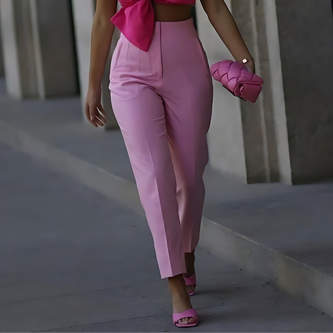 W&W Mode | Taillierte Damen Hose Traf Fashion