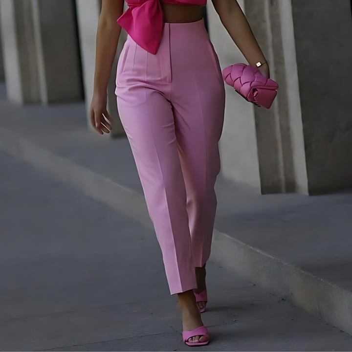 W&W Mode | Taillierte Damen Hose Traf Fashion