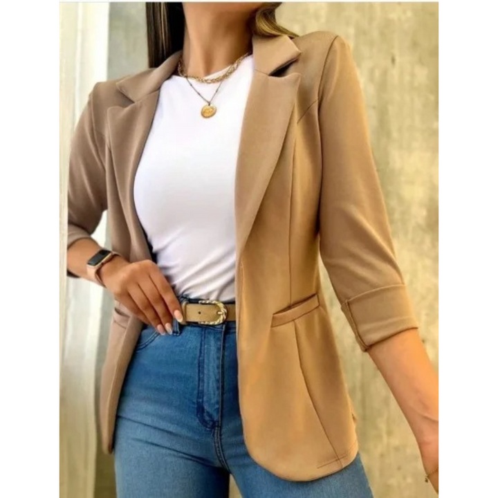W&W Mode – Vintage-Damenblazer ohne Schnalle