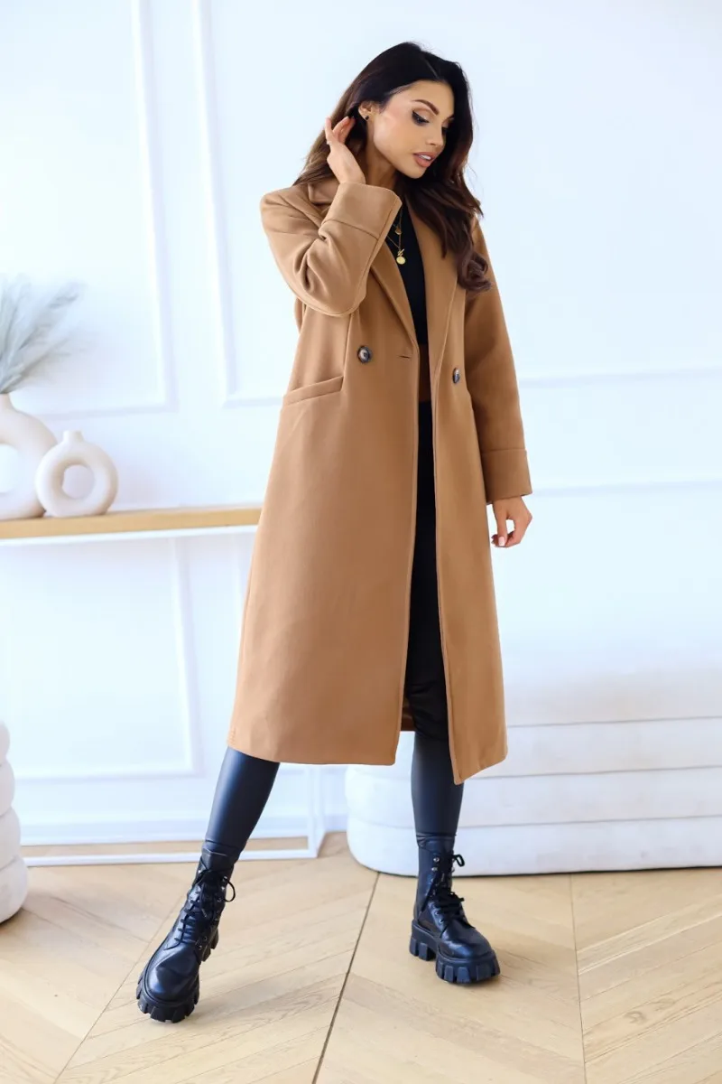 W&W Mode | Klassischer Langer Trenchcoat mit