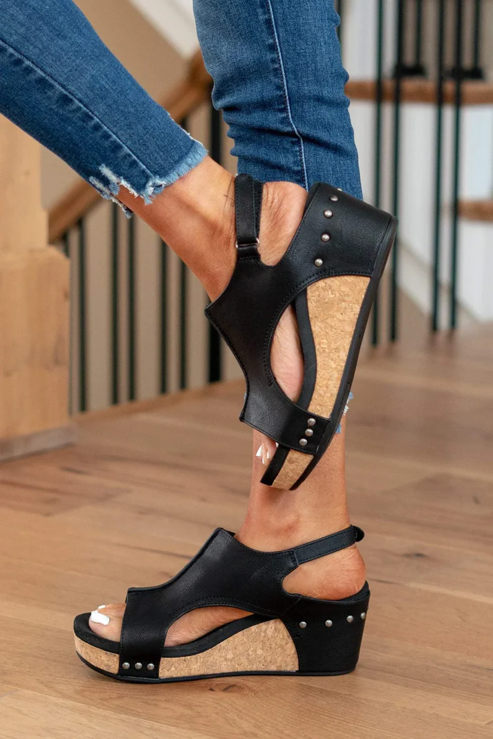 W&W Mode | Trendige Damensandalen Mit Keilabsatz Und Ergonomischem Fußbett