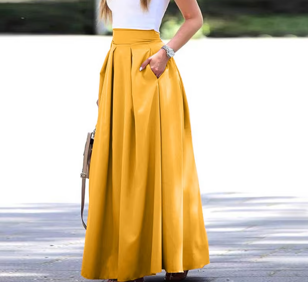 WW | Elegante, Plissierte und Lockere Rock