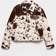 WW | Gemusterte Lederjacke