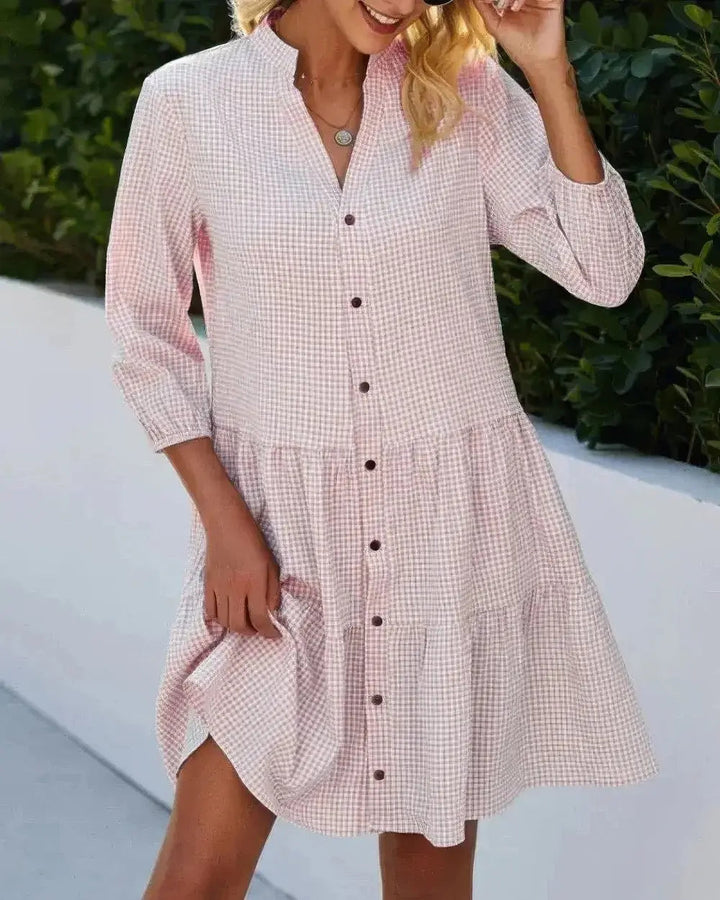 W&W Mode | Elegantes Weste Kleid Mit Knopfverschluss