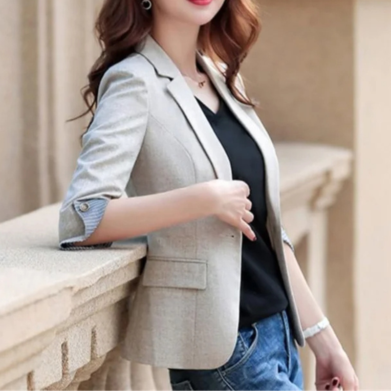 WW | Eleganter Damenblazer mit Knopfdetails Ideal für Das Büro