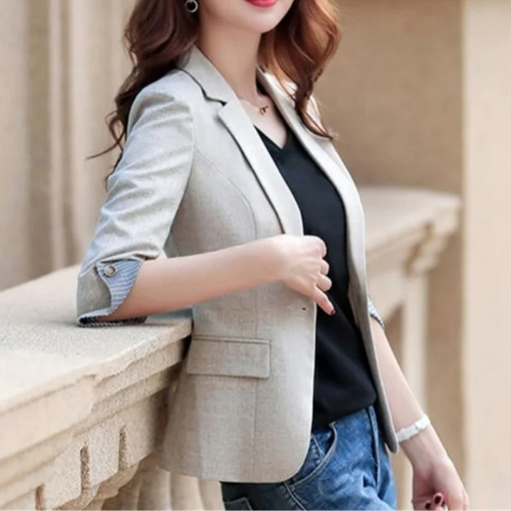 W&W Mode | Eleganter Damenblazer mit Knopfdetails Ideal für Das Büro