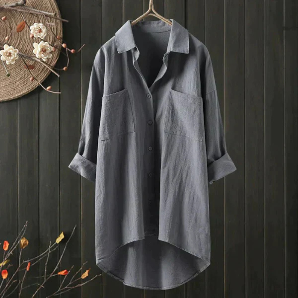 W&W Mode | Luftige Oversize Bluse Aus Baumwolle
