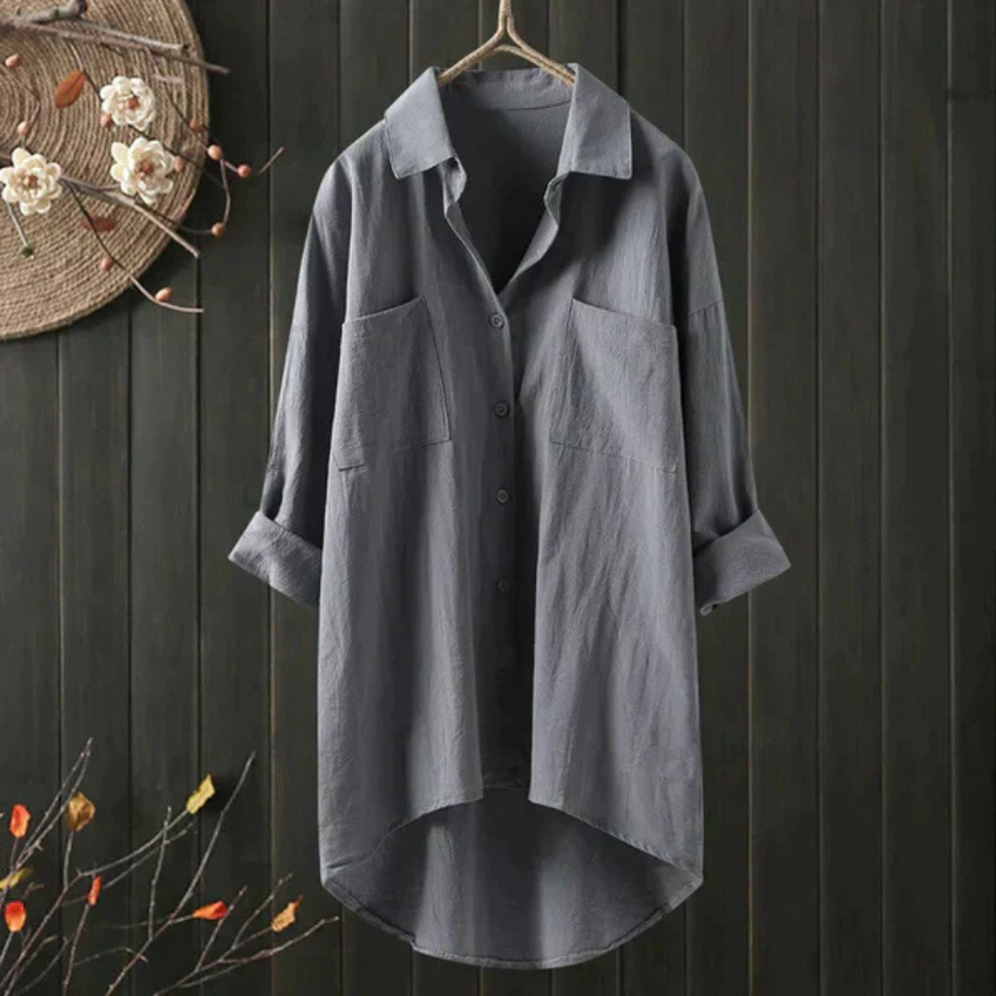 WW | Luftige Oversize Bluse Aus Baumwolle