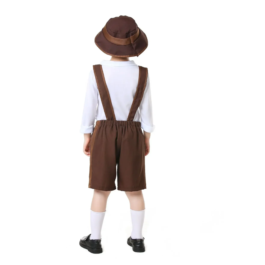 W&W Mode | Lederhosen Duo Satz Für Herren Mit Hemd Bayerische Festbekleidung