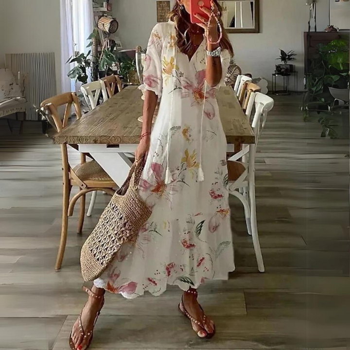 W&W Mode | Maxi Kleid Mit Blumenmuster