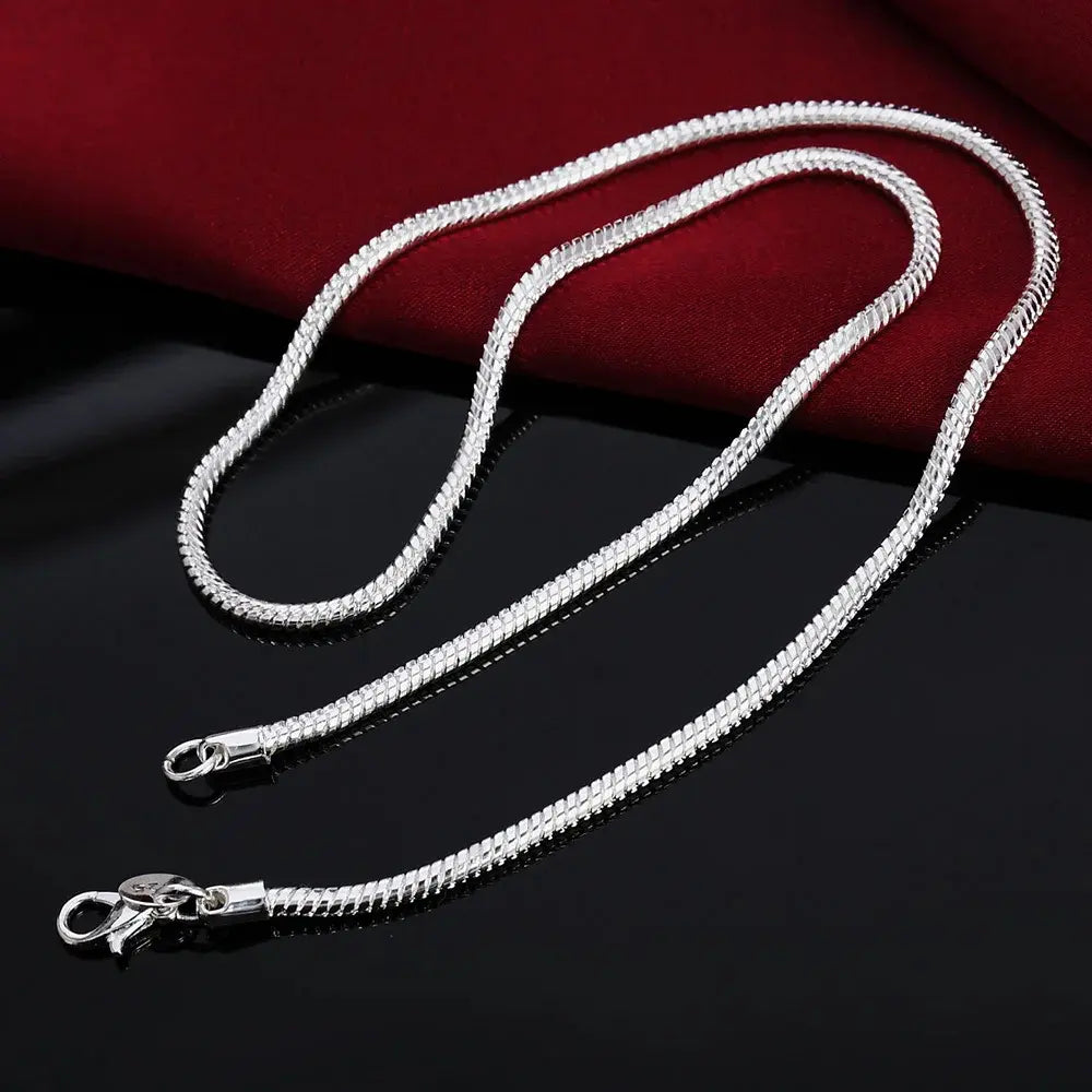 W&W Mode | 925 3mm Sterling Silber Schlangen Kette