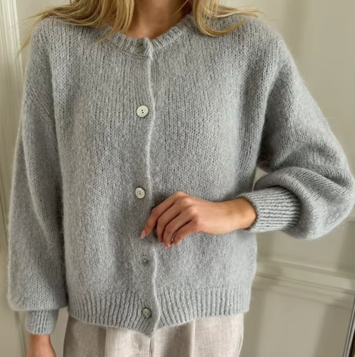 W&W Mode – Gebreid vest met knoopsluiting