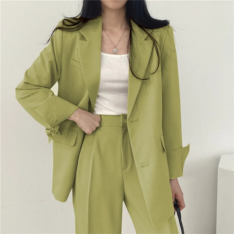 WW | Langer Damenblazer mit Breitem Revers und Relaxter Passform