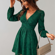 WW | V-ausschnitt Minikleid