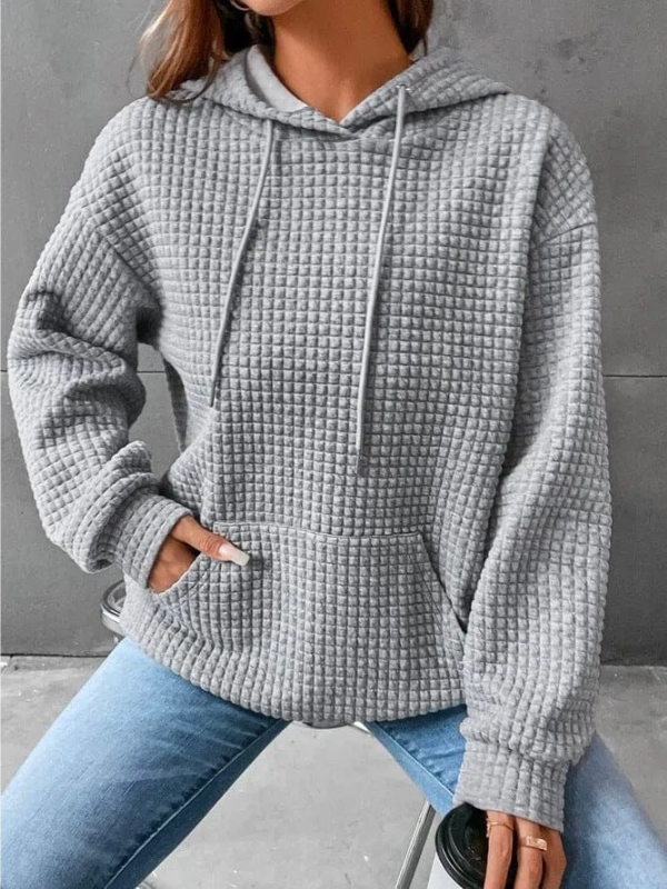 WW | Damen Pullover Hoodie mit Kordelzugkapuze