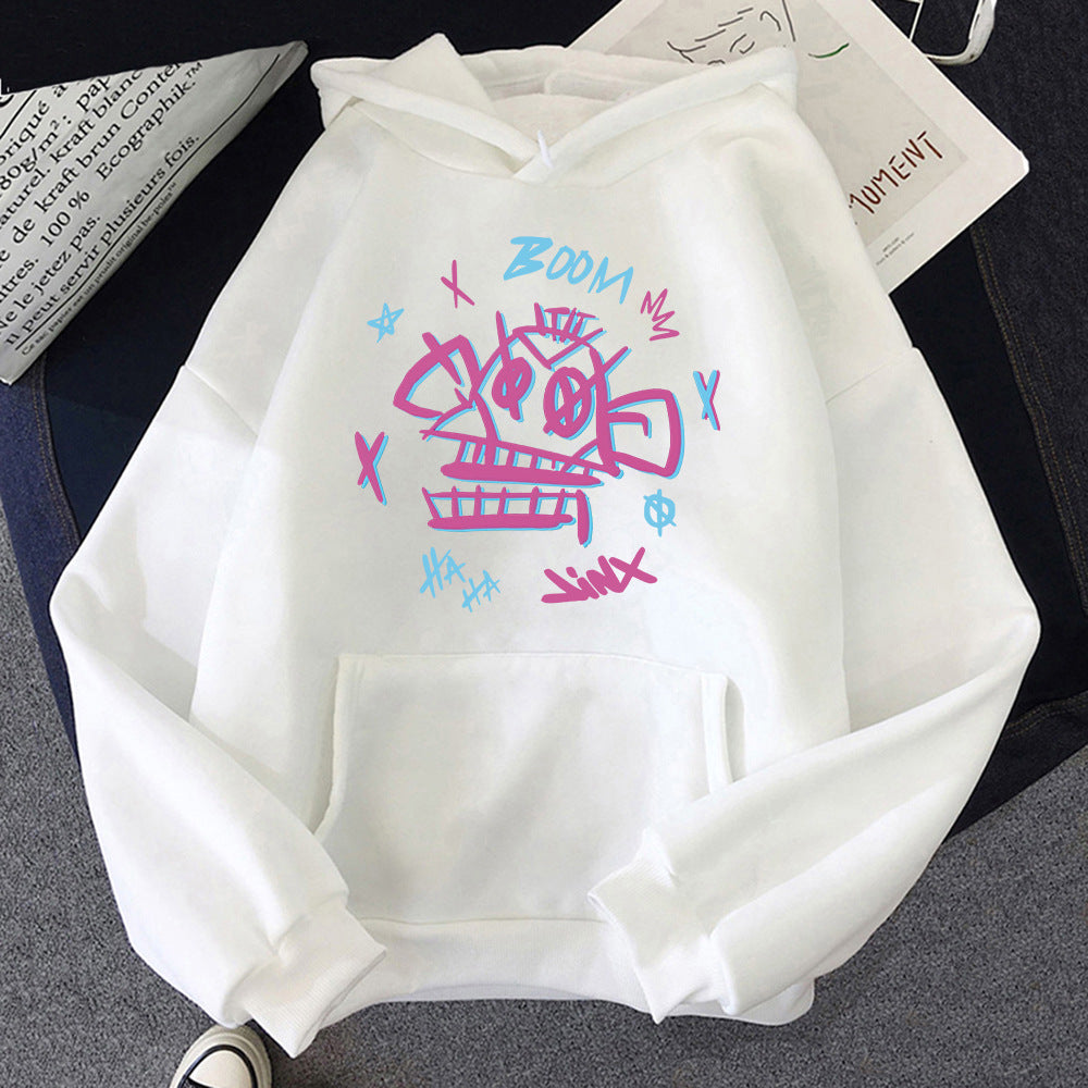 WW | Arcane Hoodie Harajuku Stil Jinx und Ekko