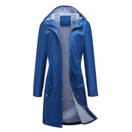 WW | Lange wasserdichte Jacke mit Kapuze für Damen