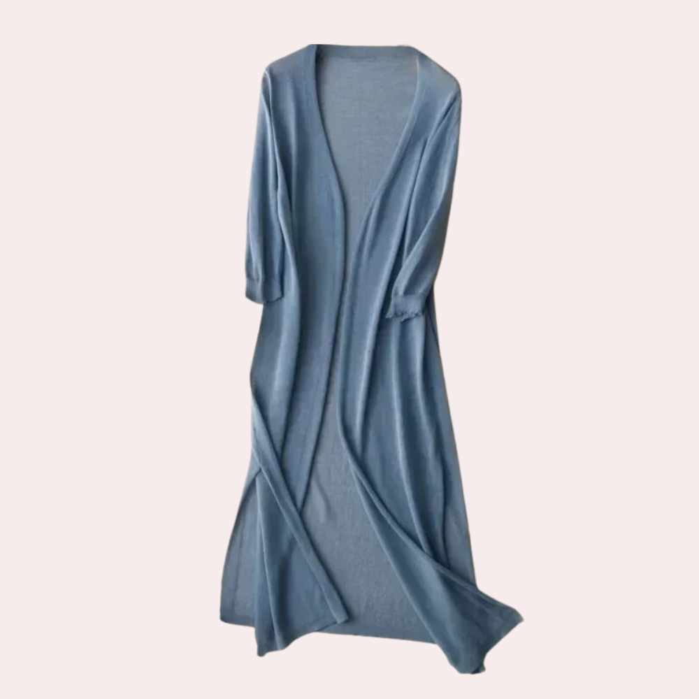 WW | Damen Lange Weste Elegant Und Leicht Sommer Strickjacke Für Frauen