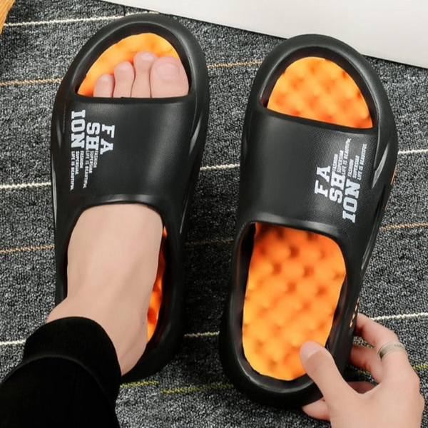 WW | Luxus Orthopädische Herren Badeschuhe Mit Weichem Fußbett Und Rutschfester Sohle