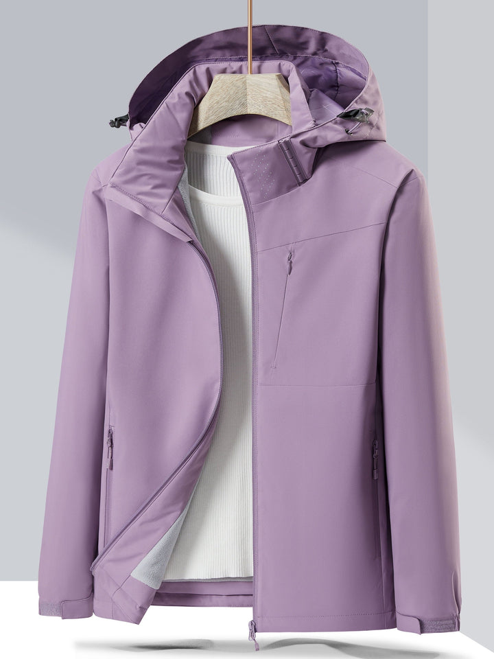 W&W Mode Wasserdichte Fleece-Winterjacke Mit Kapuze Für Damen | Perfekt Für Outdoor-Aktivitäten