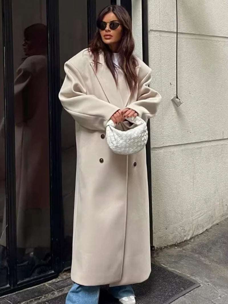 W&W Mode | Langer Übergroßer Mantel Für Damen