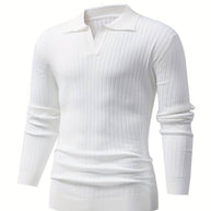 WW - Lässiger Herrenpullover mit V-Ausschnitt