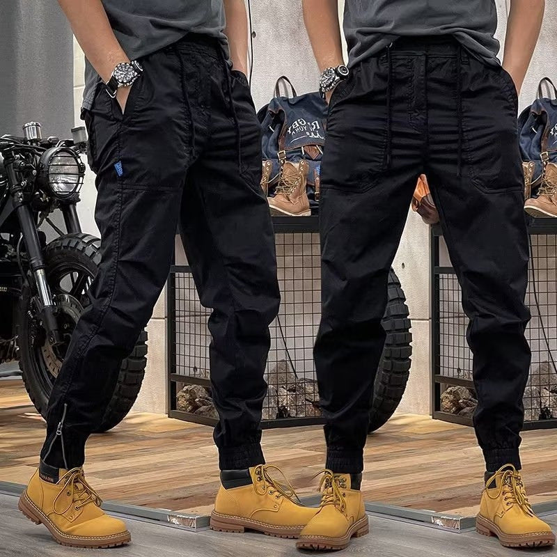 WW | Retro Herren Latzhose Mit Mehreren Taschen Und Elastischer Taille