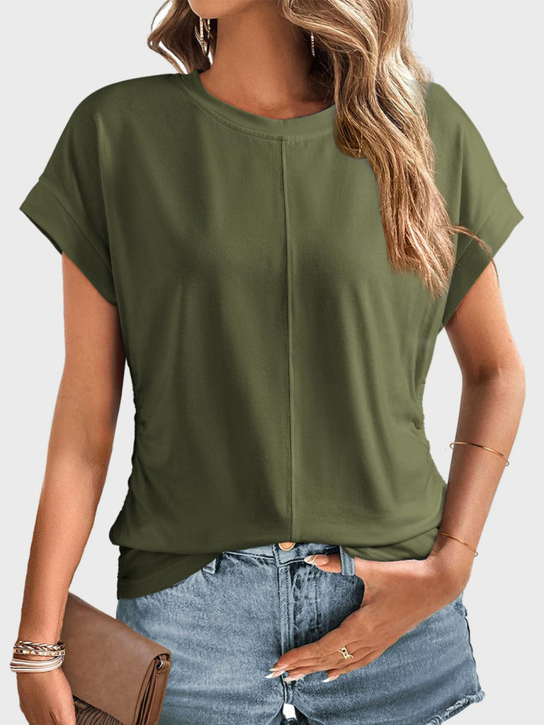 WW | Raffiniertes Rundhals Kurzarm T-Shirt