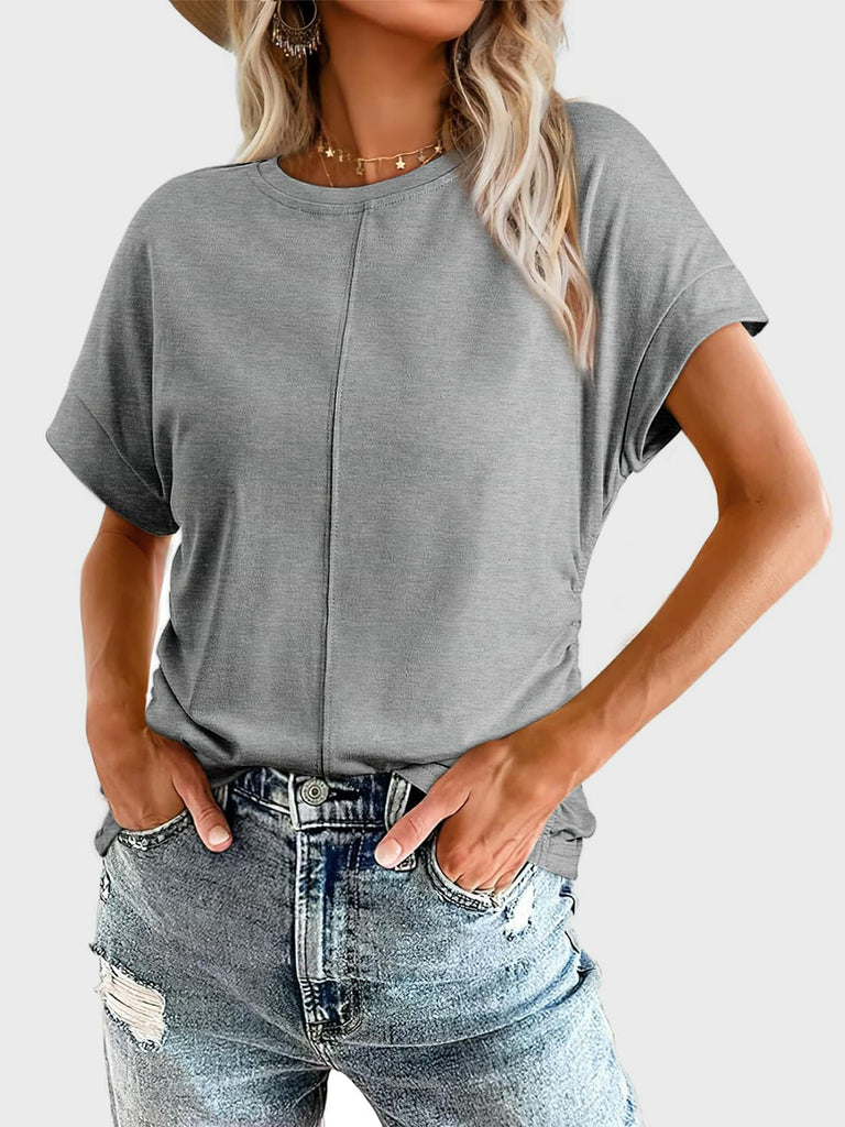 WW | Raffiniertes Rundhals Kurzarm T-Shirt