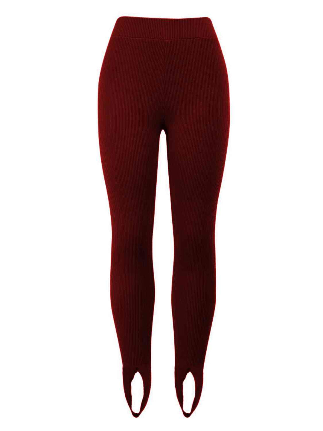 W&W Mode | Geripptes Mittel Taillen Leggings